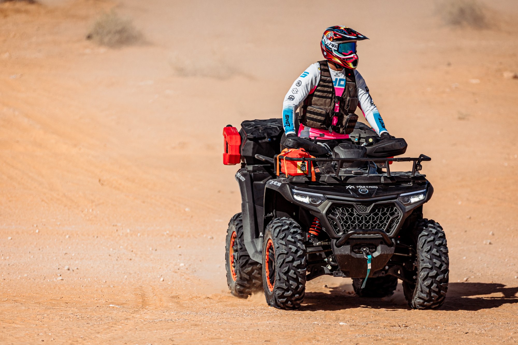 Pilote quad piste Transfennec Tunisie
